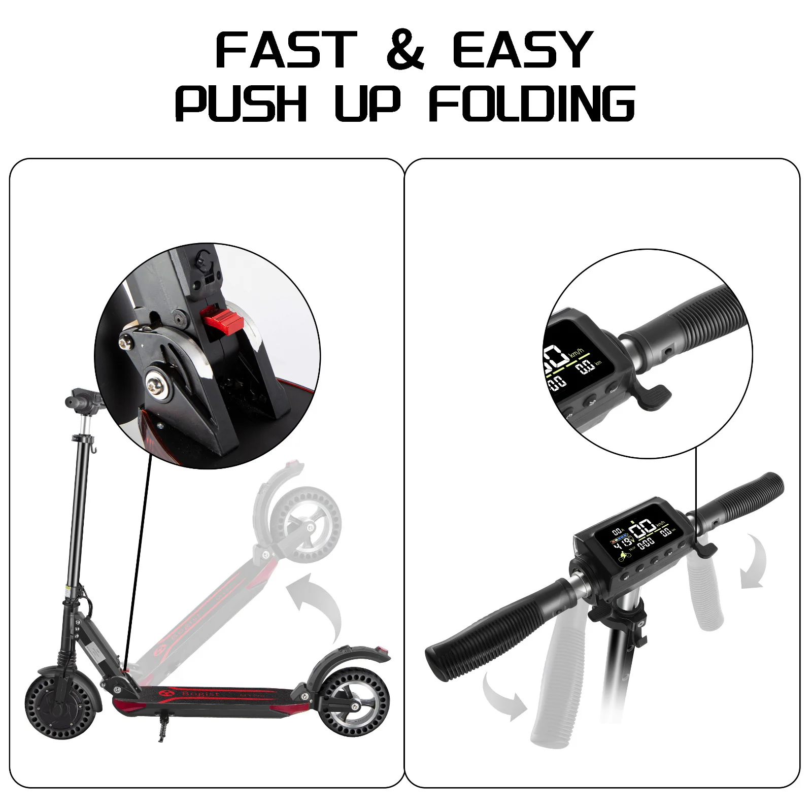 

K2-075 Electric Scooter Single Motor 36V 7.5Ah LG Rear 270W Two Wheel Kickscooter Original EU Stock