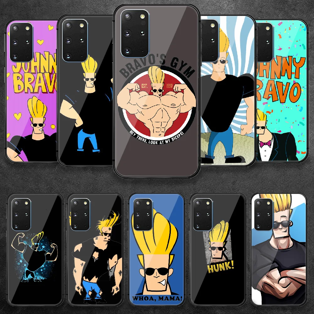 

Johnny Bravo Macho Cartoon Tempered Glass Phone Case Cover For Samsung Galaxy Note S 8 9 10 20 21 E Plus Ultra M 31 51 FE Funda