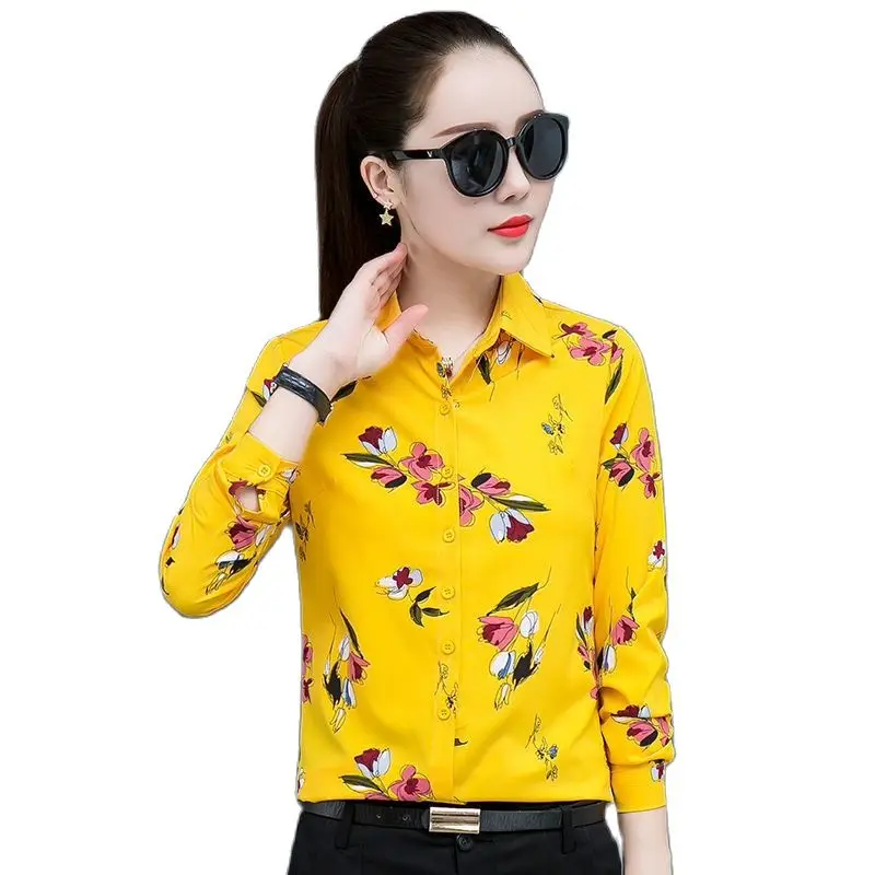 

Blouses Shirts Ruffles vintage White Shirt Women's Long Sleeve Spring Bottoming Shirt Professional Fitting Lace casual shirt 5XL