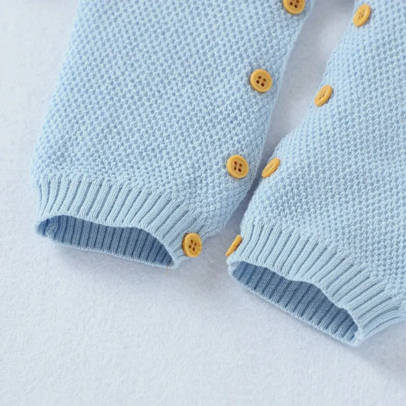 

0-24M Fashion Autumn Baby Boy Girl Cotton Cartoon Rabbit Pattern Infant Long Sleeve O-Neck Regular Jumpsuit+Hat Newborn Romper S
