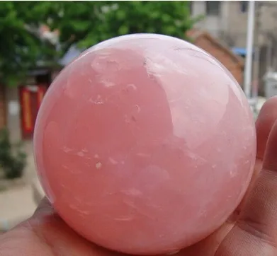 327 натуральный розовый кварц Магический кристалл целебный ШАР СФЕРА 60 мм +
