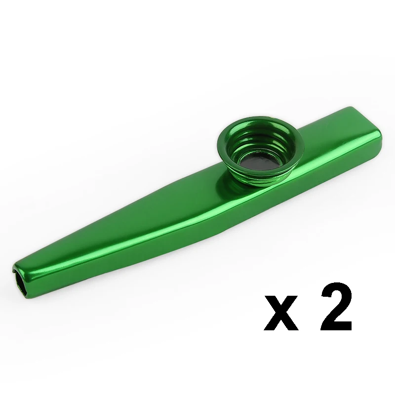 Зеленый Простой дизайн легкий kazoo алюминиевый сплав металл для гитарного инструмента музыкальный инструмент для любителей музыки - Цвет: Зеленый