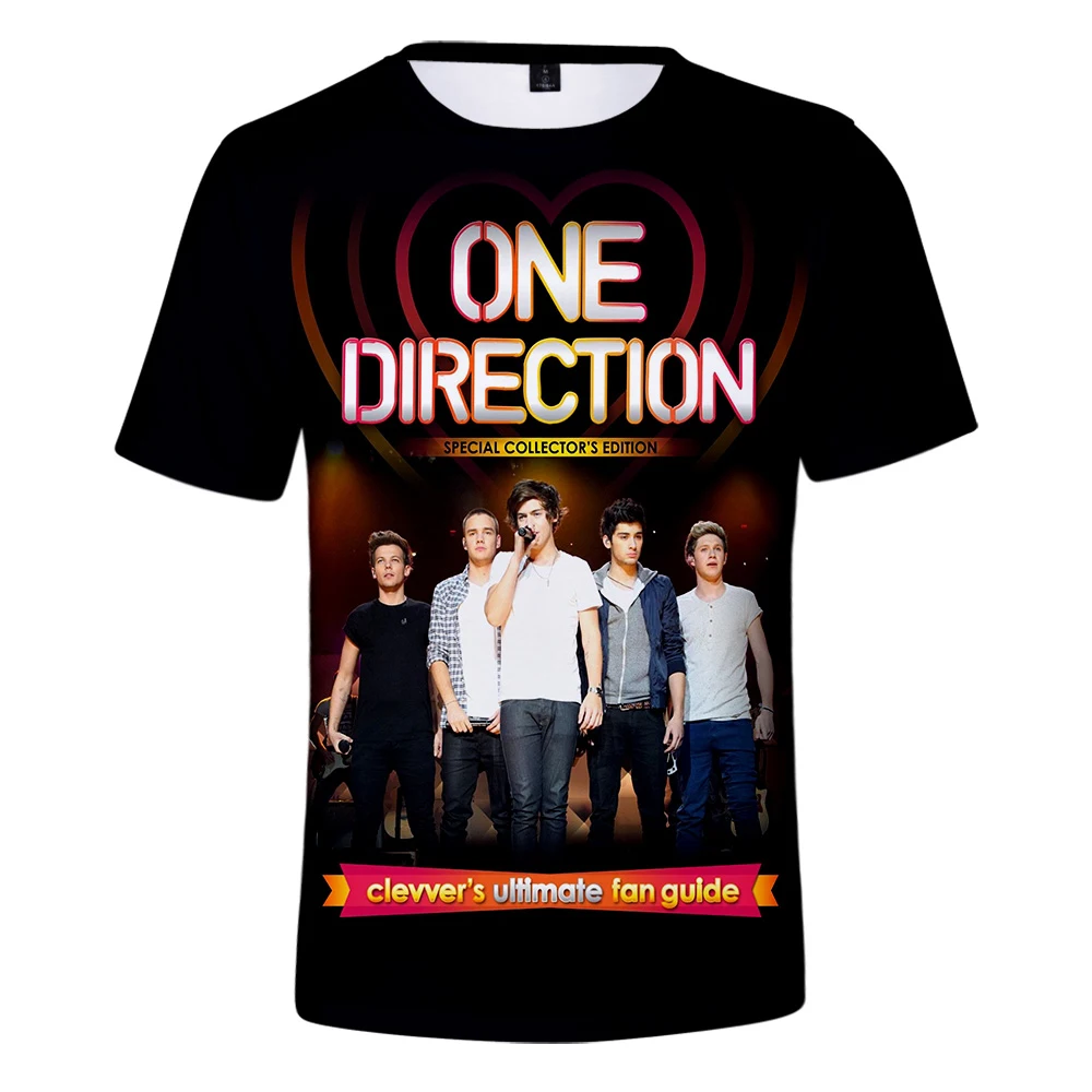 

Футболка Prowow с 3D принтом для мужчин и женщин, удобная рубашка с коротким рукавом и круглым вырезом, модный топ в стиле хип-хоп, One Direction, на лет...