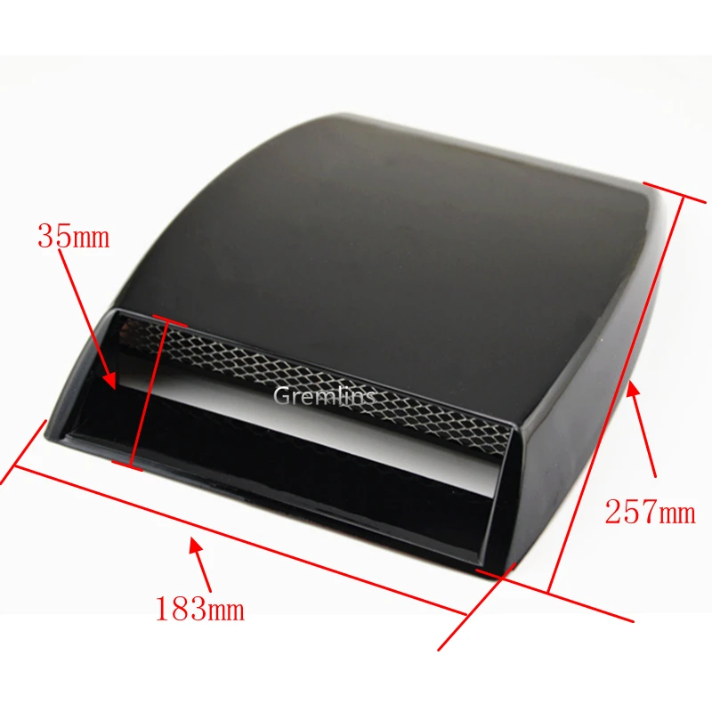 Free shipping Silver Universal Car decorative Air Flow Intake Scoop Turbo Bonnet Vent Cover hood | Автомобили и мотоциклы