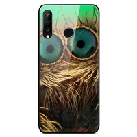 glass case for huawei p30 lite phone case back cover with black silicone bumper series 3