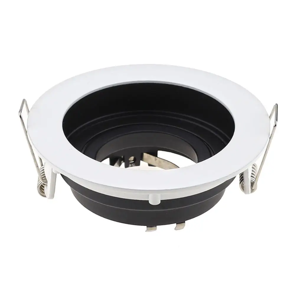GU10 Spot bulb fixture Zinc alloy Ceiling Recessed led Lamp 90mm Cut Hole with Bulb Replaceable Downlights MR16 fitting | Лампы и