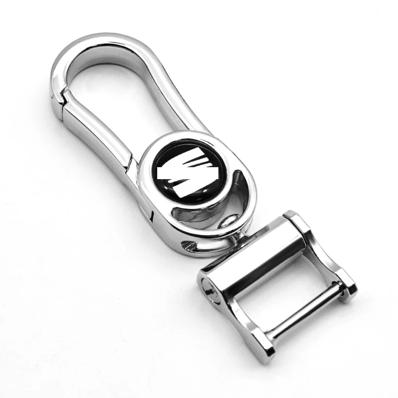 

Auto Parts Car Logo Keychain Fashion 360 Rotating Anti-lost Applicable to SEAT- Minimo Ibiza Alhambra Exeo Toledo Altea Mii TBL