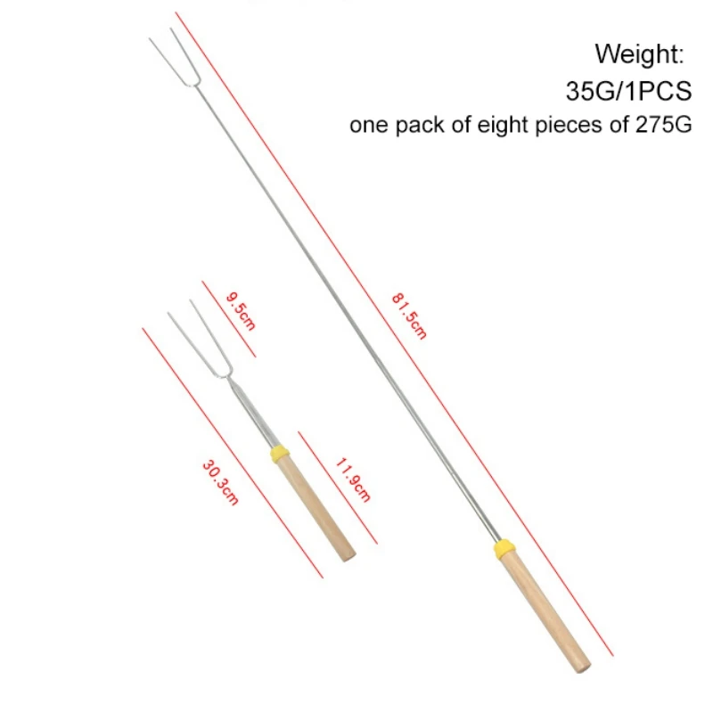 

Barbecue Fork Stainless Steel Kabob Tools Reusable Dishwasher Safe Grill Tools Needles Kabob Sticks Kithcen Accessories