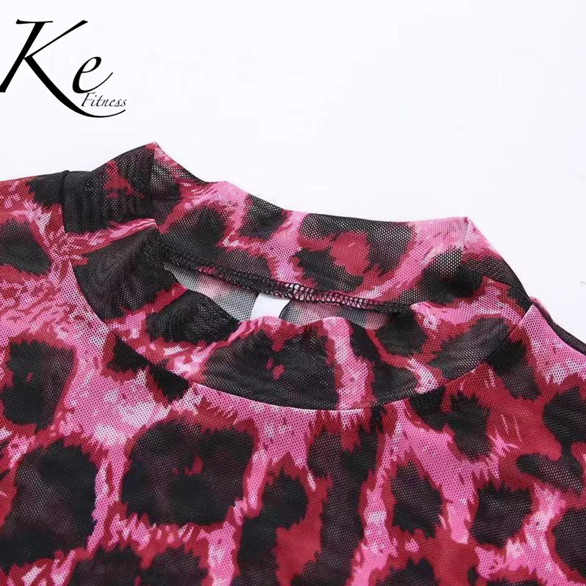 KE розового цвета с леопардовым узором в европейском и американском стиле