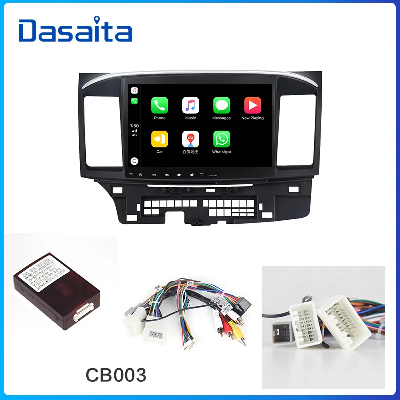 carplayCB0003 Dasaita Android 9,0 автомобильный стерео DSP 10," сенсорный экран для Mitsubishi Lancer 10 EVO Радио 1 Din 64G rom 4G ram автомобильный Bluetooth - Цвет: carplayCB0003