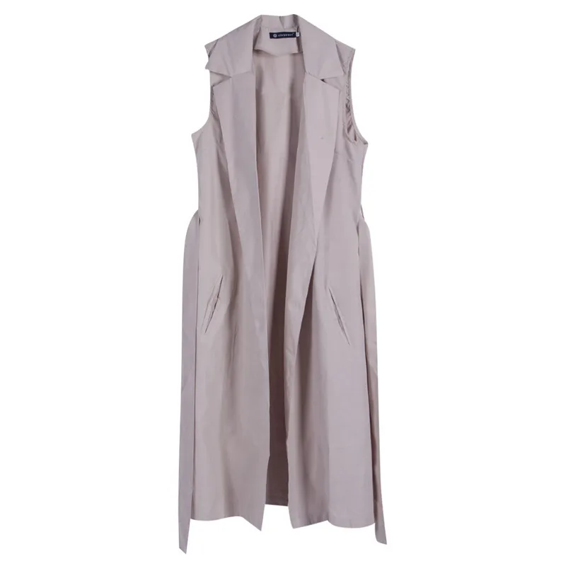 

NEW Women Ladies Summer Outerwear Coat Sleeveless Long Waist coat Vest Jacket