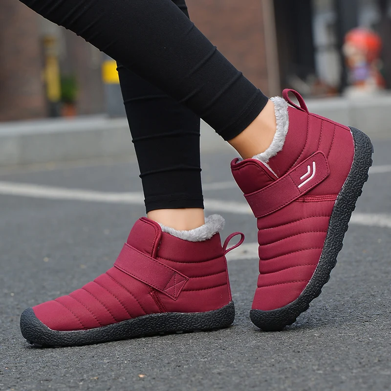Waterproof Men's Winter Shoes Big Size Snow Boots Men Fashion Winter Sneakers Male High Top Snow Boots Outdoor Ankle Boots X-002
