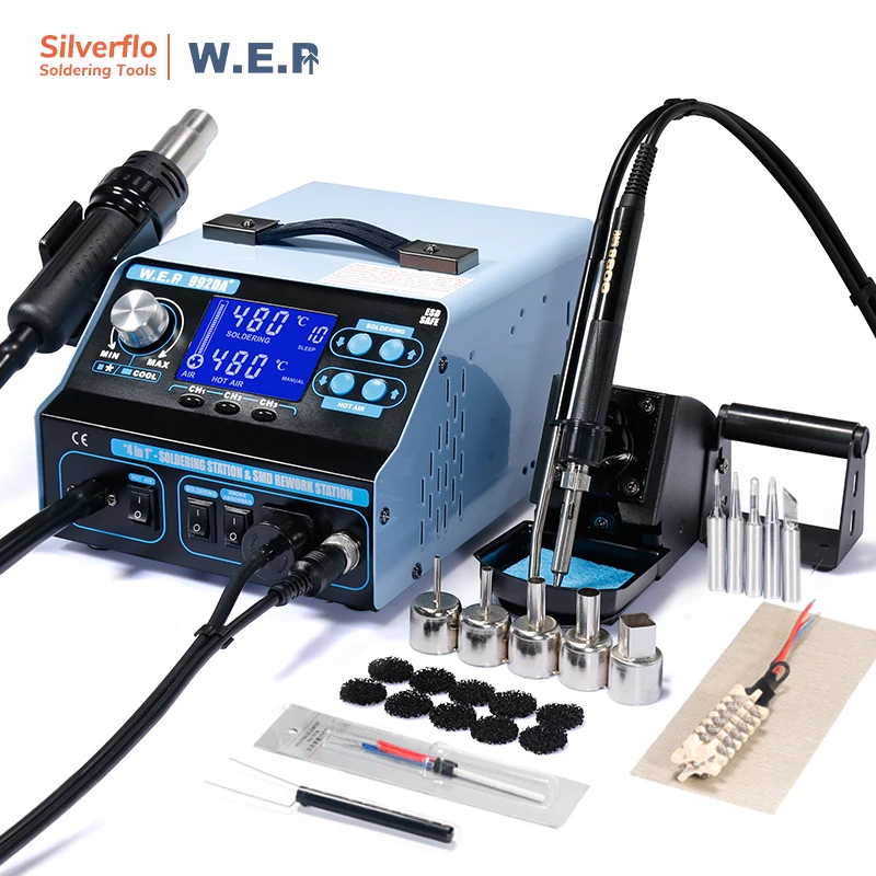 WEP 992DA + курить всасывания паяльник паяльная станция BGA 780 Вт Ремонт сварочных