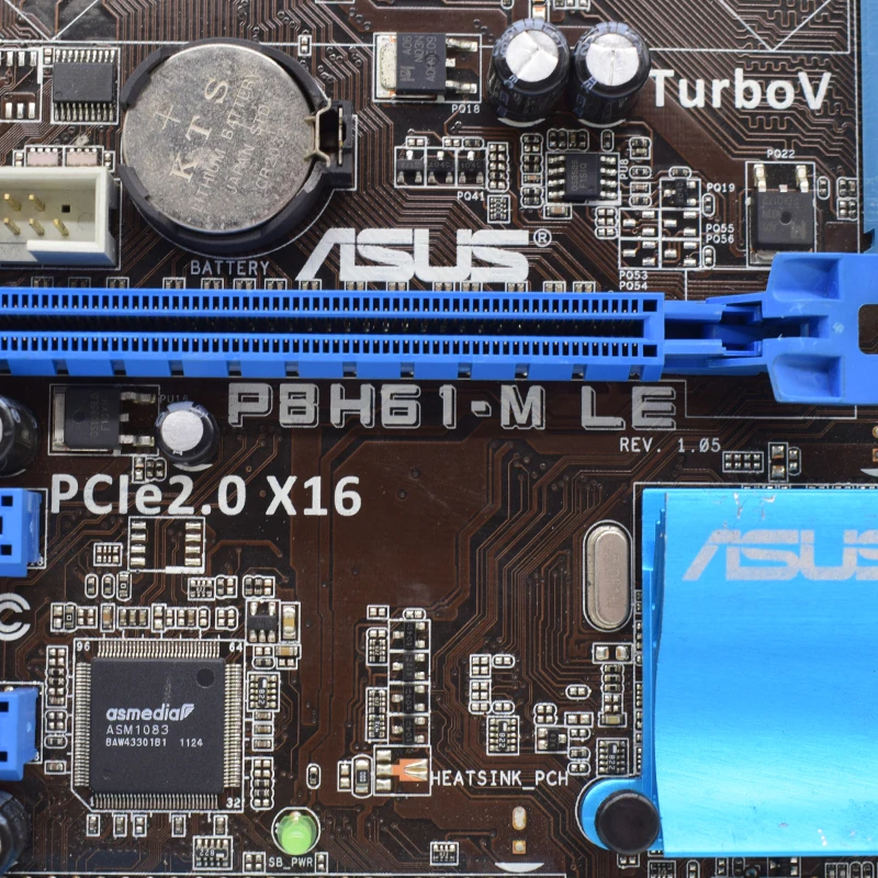 ASUS P8H61-M LE Оригинальное P8 H61 м PC материнская плата LGA 1155 гнездо uATX DDR3 VGA HDMI DVI 16 ГБ