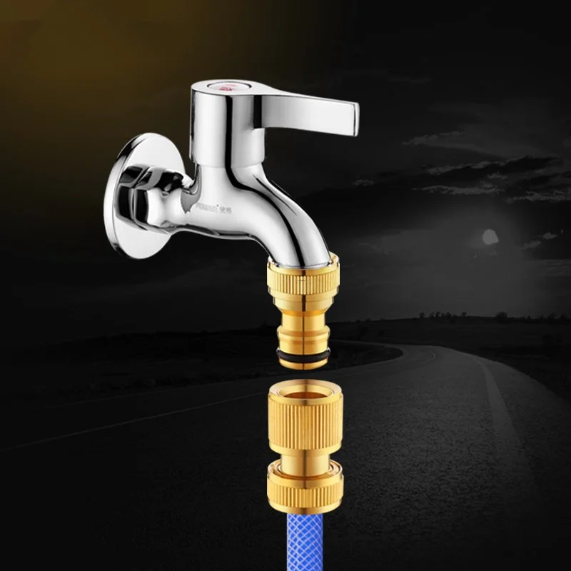 Горячий твердый латунный резьбовой шланг соединитель водопровода