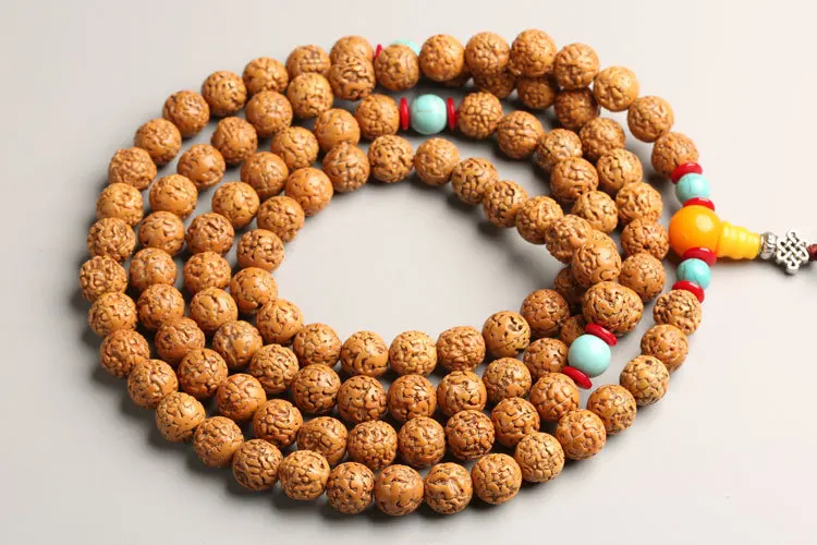 11 мм Тибетский буддизм 108 польские семена рудракши Мала ожерелье | Украшения и