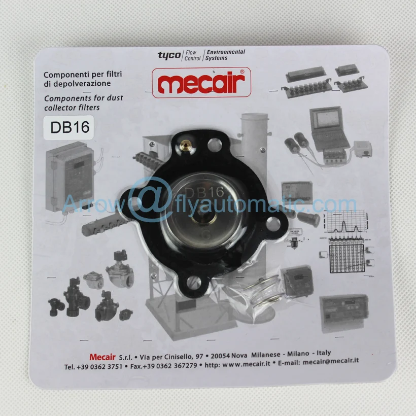 Комплект для ремонта диафрагмы из нитрильного стекловолокна Mecair DB16 3/4 дюйма VNP206