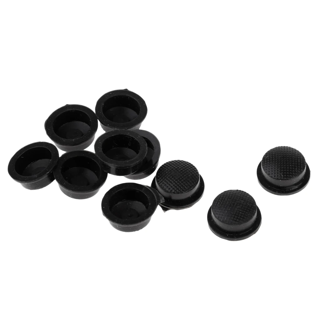 

10pcs LED Flashlight On Off Switch Button 16mm Rubber Cover Cap for Torch