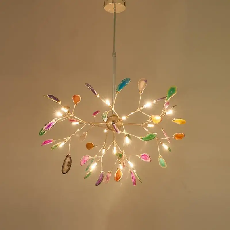 

Nordic Luxury LED Chandeliers Modern Indoor Decor Master Bedroom Light Firefly Living Room Lighting Kitchen Dining Room Lights