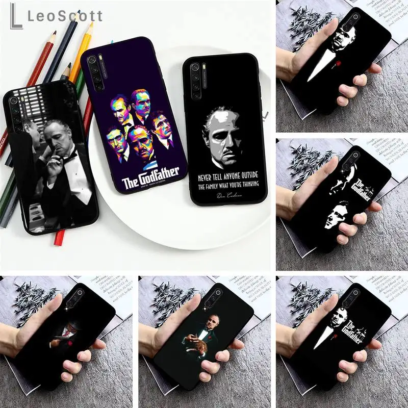 

Colorful Godfather Marlon Brando Phone Case For Xiaomi Redmi note 7 8 9 pro 8T 9S Mi Note 10 Lite pro Soft Silicone Back Cover
