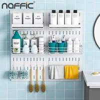 stainless steel bathroom accessories set toilet paper holder towel rod bar shelf brush rack storage shower caddy oragnizer hooks
