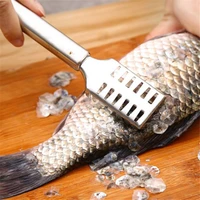 stainless steel fast cleaning fish scale peeler seafood crackers picks fish scaler scraper fish skin remover tools