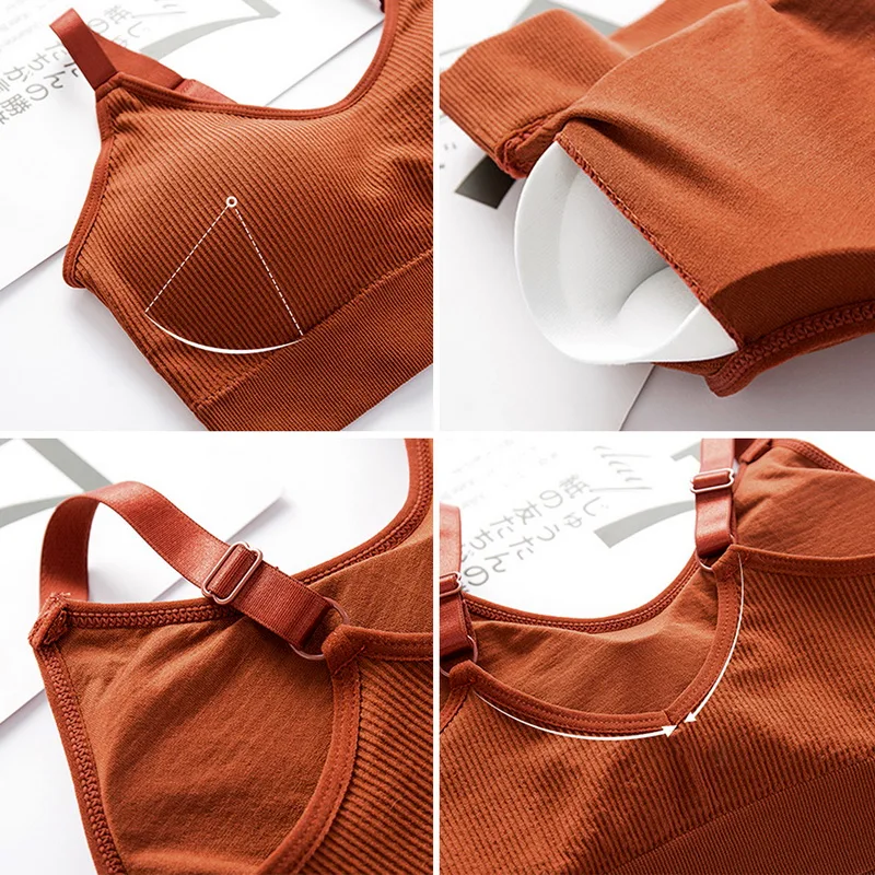 Женский бесшовный спортивный бюстгальтер JODIMITTY с пуш-ап A-D для занятий спортом |