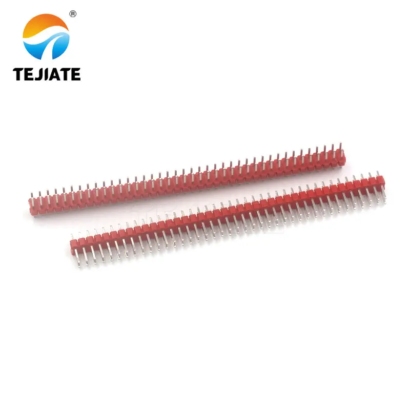 10 шт. двухрядные 2*40P прямые булавки медь расстояние между ногами 2 54 мм