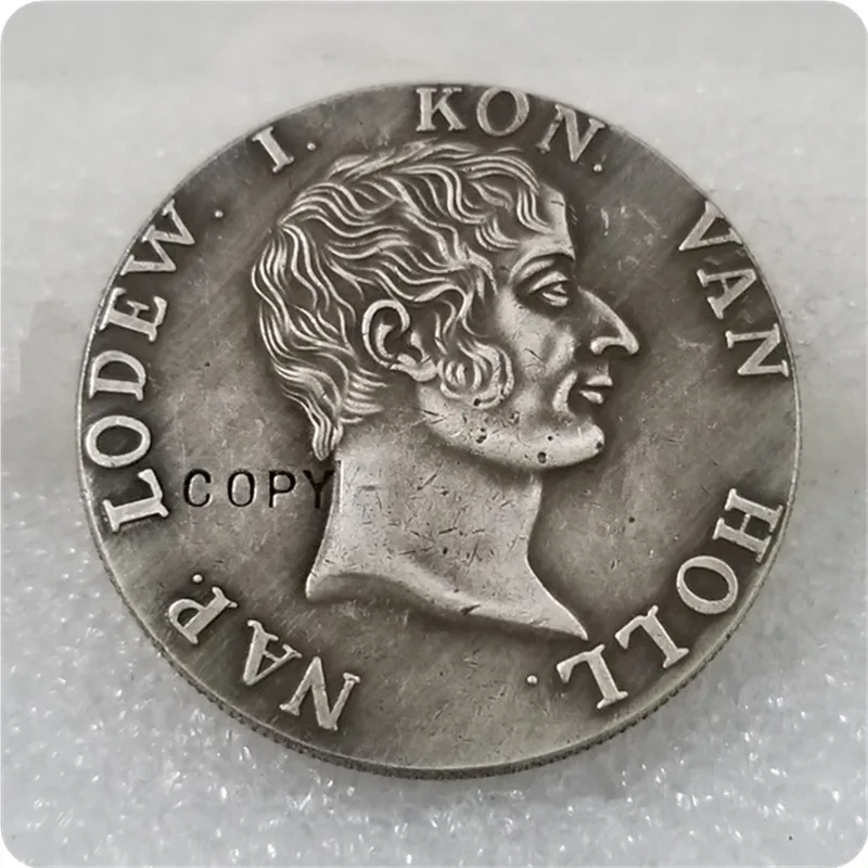 1808 голландское 50 ставеров Королевство Холланд Серебряная копия