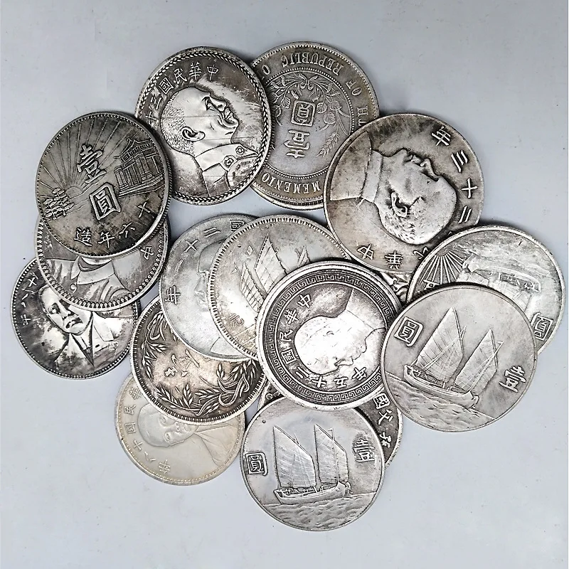 Китайская Республика Сунь Ятсен парусный спорт серебряный доллар памятная