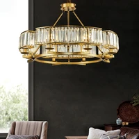 modern round and square crystal chandelier home lighting creative restaurant living room bedroom bar corridor novel lamp