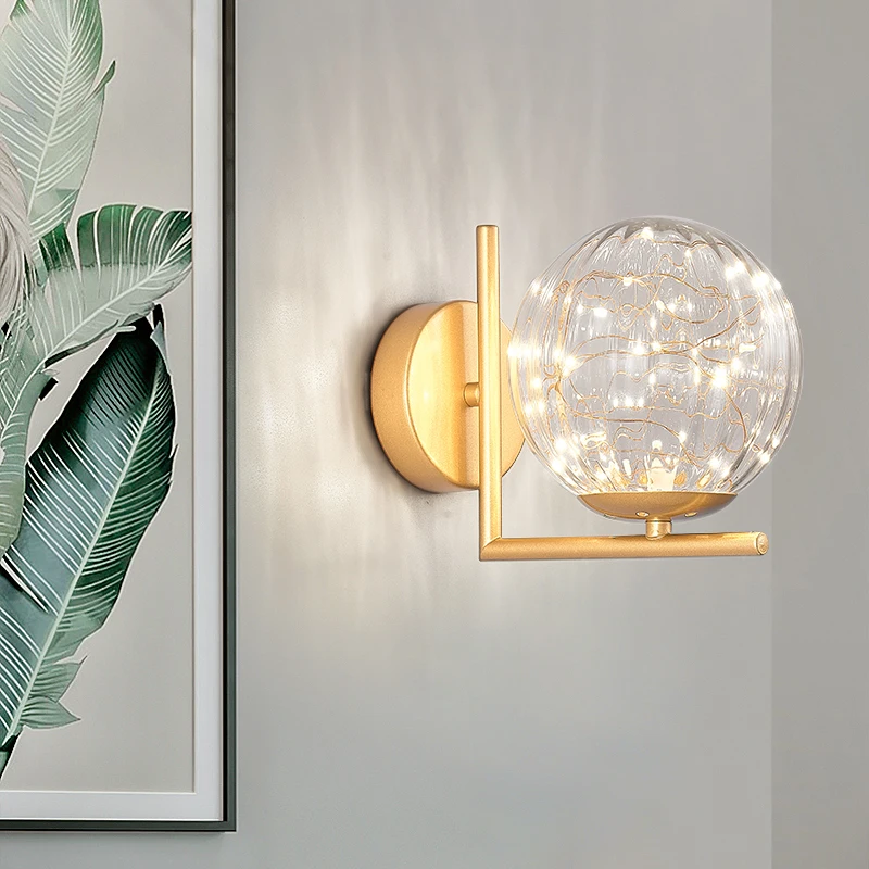 

Современная настенная лампа в скандинавском стиле, комнатный светодиодный светильник для спальни, прикроватного столика, кабинета, столов...