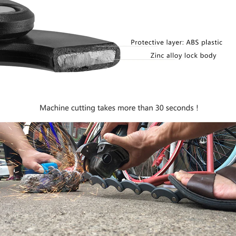 

ROCKBROS Password Bike Bicycle Lock Mini Portable High Security Drill Resistant Lock Anti Theft Cylinder MTB Bicycle Accessories