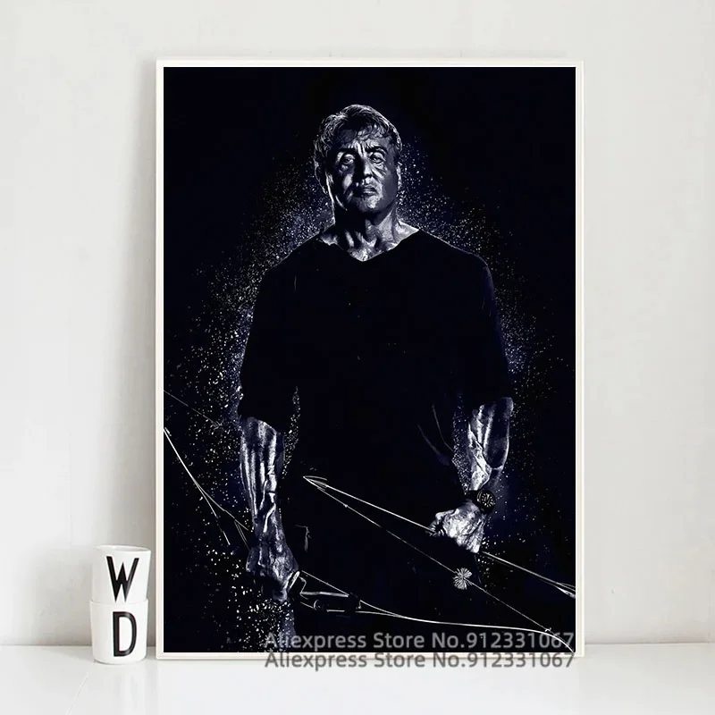 Фильмы плакат и принты последней крови Rambo Картина на холсте Настенная картина