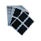 36 шт.компл. доске наклейки для рукоделия кухонная банка, органайзер может этикетки доске черная доска стены стикеры домашний декор