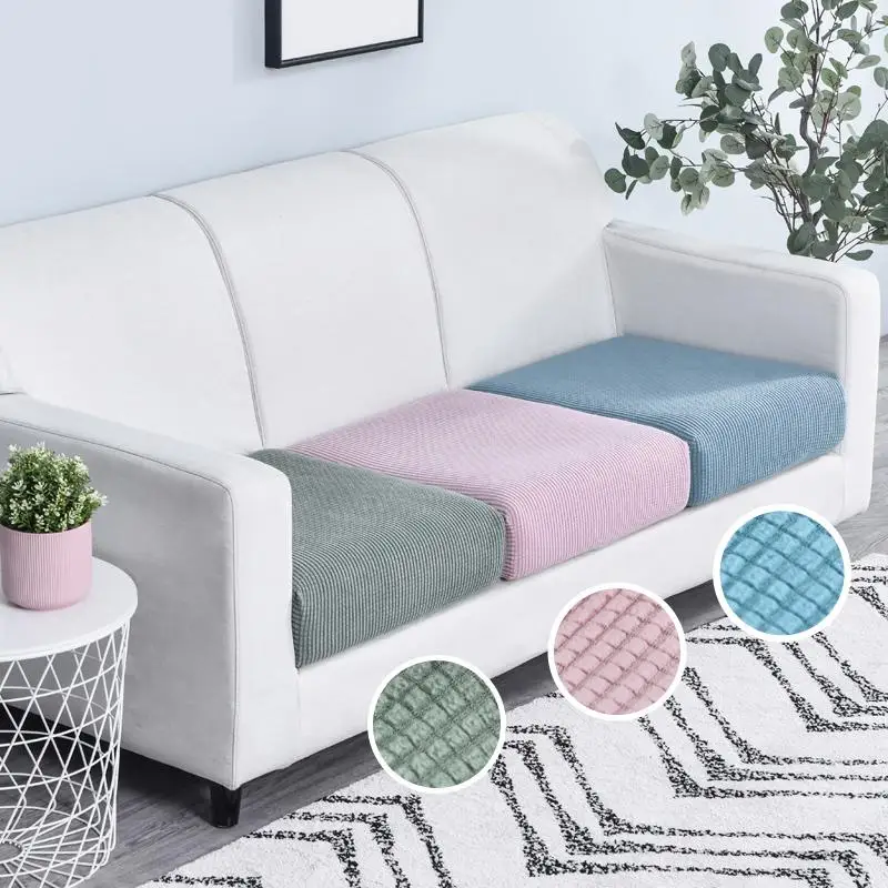 

Home Decoration Solid Color Sofa Cushion Cover Elastic Protector Sofa Cover Personality Matching Washable Couch Cover Slipcover
