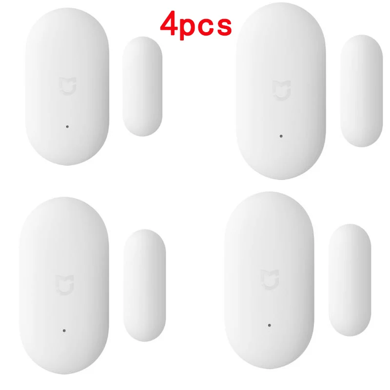 4pcs В комплекте Xiaomi Mijia Интеллектуальный Мини датчик окна двери карманный размер умный дом автоматическое освещение для MIhome App - Цвет: 4pcs