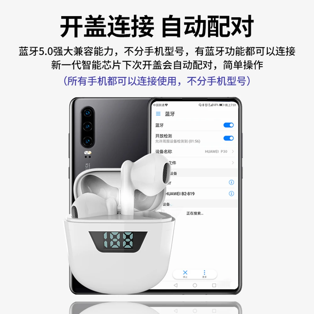 dodocase b55 wireless tws earphone mini bluetooth 5 0 earbuds sport headset with charging case for xiaomi samsung oppo free global shipping