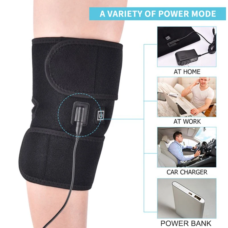 Фиксатор коленный для артрита инфракрасная терапия с подогревом снятия боли в