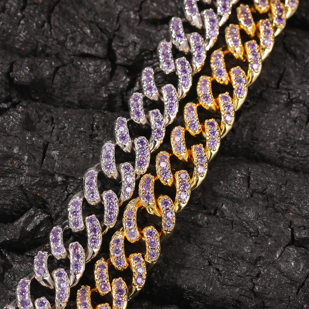 Ожерелья BLING KING из кубинской цепи с кубинским цирконием Роскошные роскошные