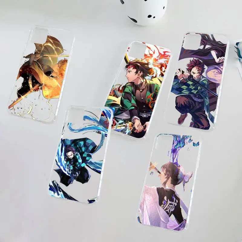 

Demon Slayer Phone Case Clear Transparent for iPhone 11 12 13 mini pro XS MAX 8 7 6 6S Plus X 5S SE XR 2020