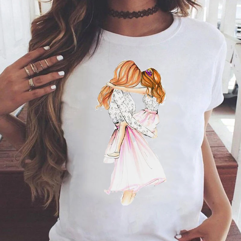 

Летняя женская одежда с принтом, топы, футболки, женская футболка с графическим рисунком, акварельная мультяшная футболка с коротким рукаво...