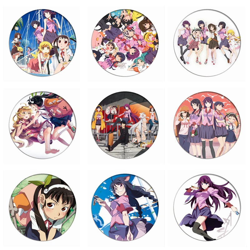 Bakemonogatari Monogatari Значки для косплея арараги коёми брошь икона Коллекция сумок Hitagi
