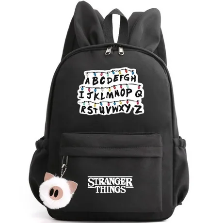 Mochila странные вещи рюкзаки для девочек повседневная школьная Студенческая милая сумка на плечо с буквами женские дорожные сумки большой емкости