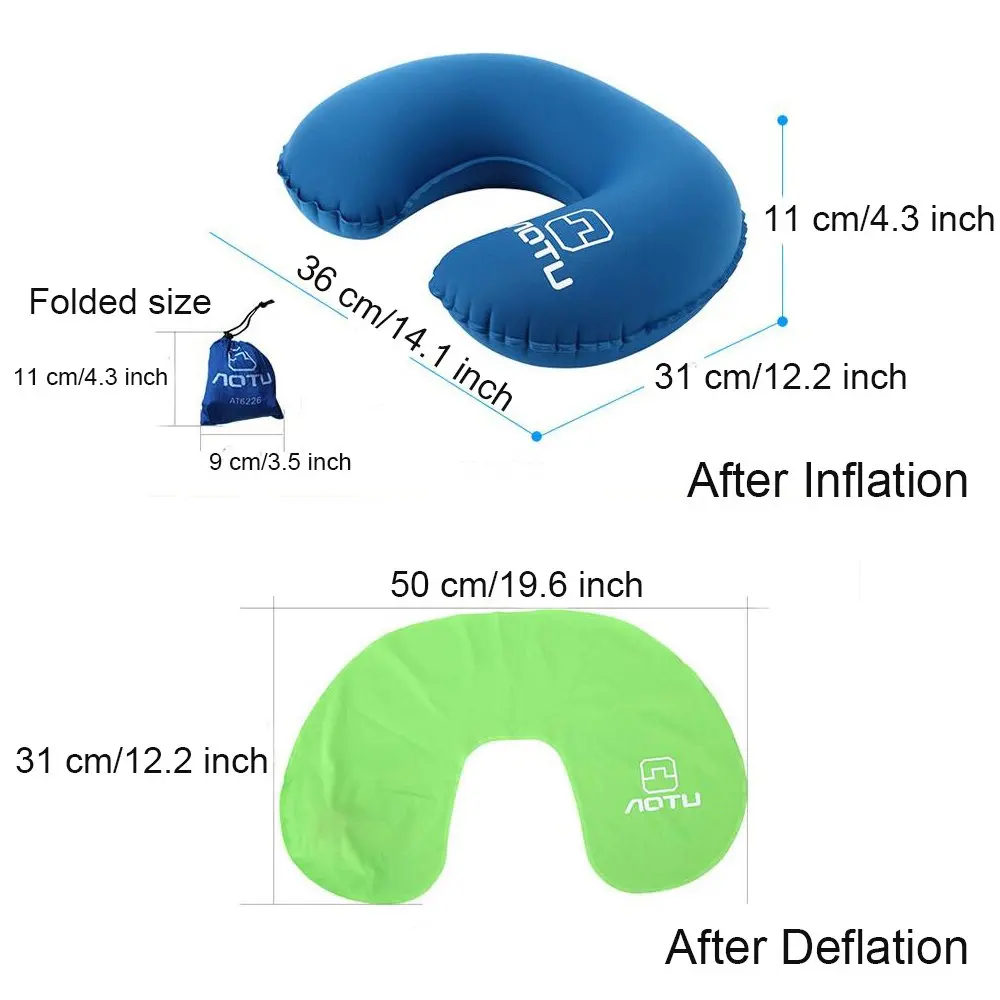 Продажа u-образных надувных подушек для путешествий подушка шеи сверхлегкие