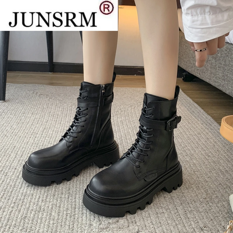 

Женские ботильоны, сохраняющие тепло зимние ботинки 2022, модные Нескользящие ботинки с круглым носком и боковой молнией, женские короткие бо...