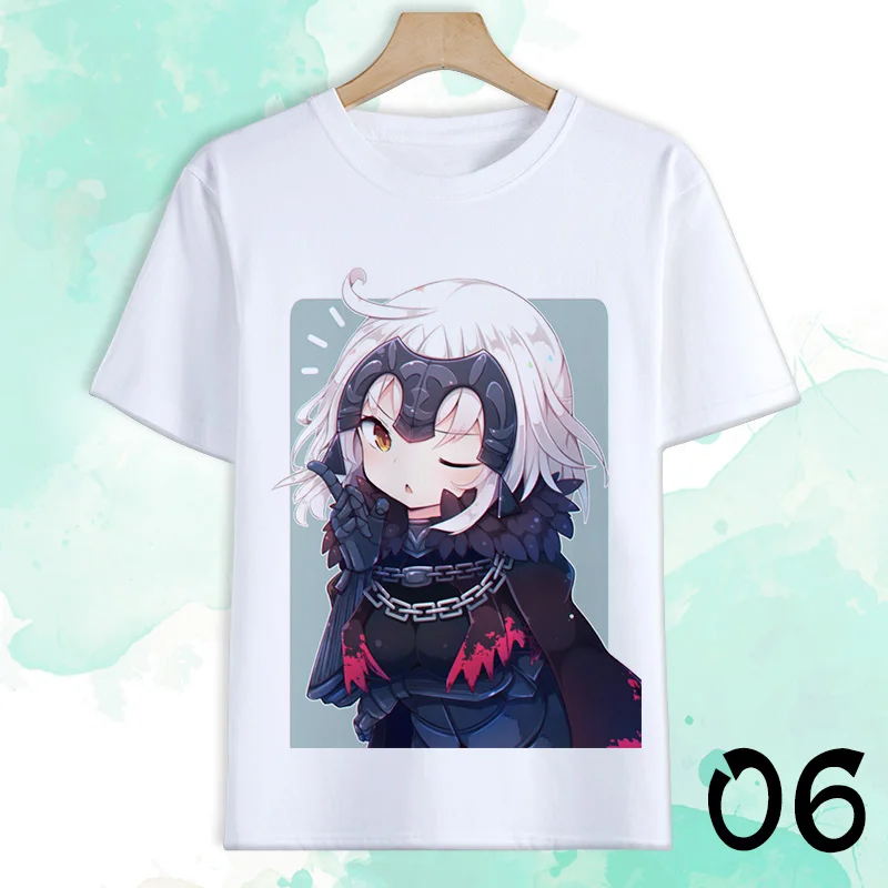 Аниме Fate Grand для косплэй футболка Жанна д 'Арк Alter сабля Okita Souji Футболка с