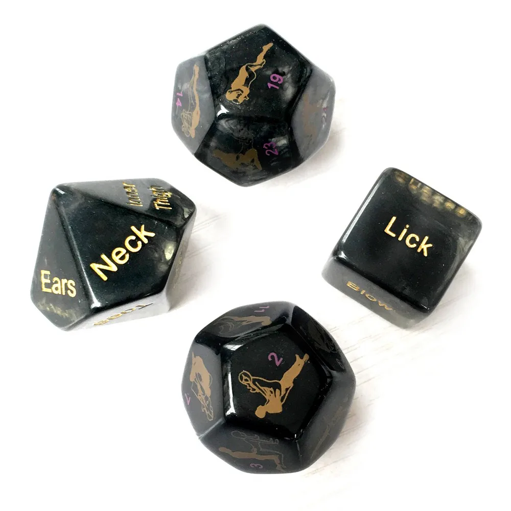 12 сторонних позиций забавные азартные игры черные эротические игральные кости