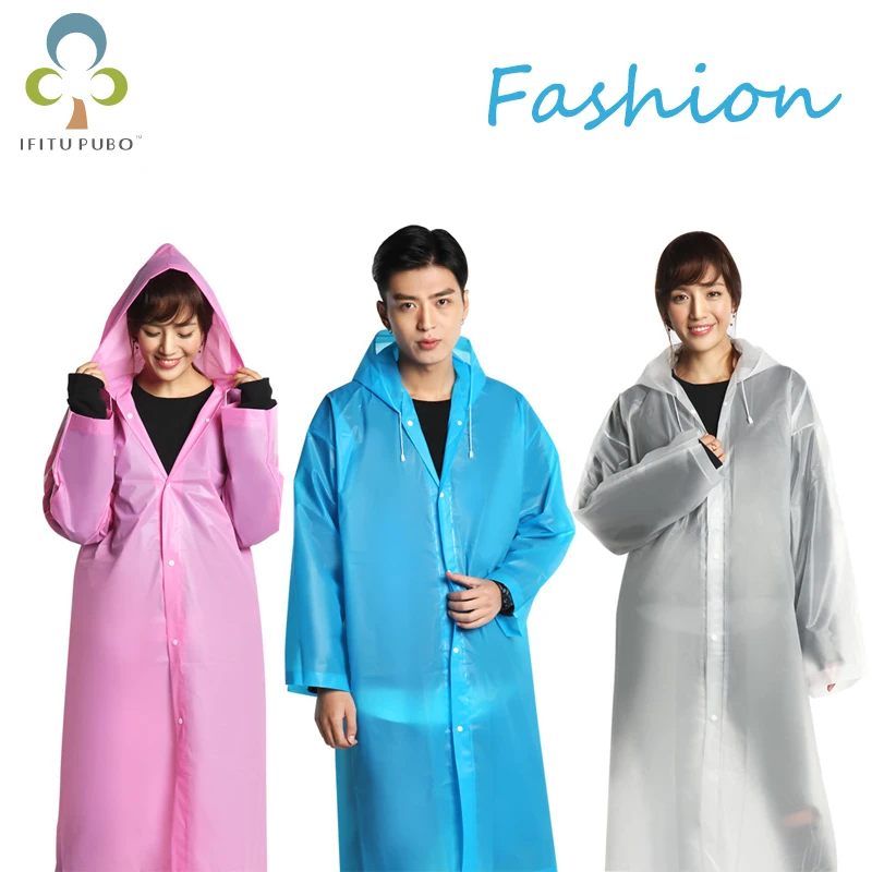 Дождевик для мужчин и женщин непромокаемый плащ с капюшоном ПВХ пончо дождевик 1