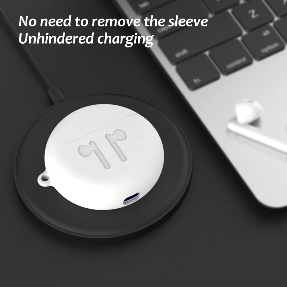 Силиконовый чехол для беспроводных Bluetooth-наушников Huawei FreeBuds 3 мягкий из ТПУ